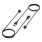 Magnetic USB charging cable with USB-A plug and two magnetic charging ends