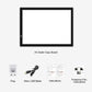 LED USB tracing lightbox, acrylic scale copy board with black frame, empty viewing area