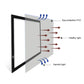 LED light pad with protective PVC layer diagram and light direction arrows