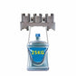 Gray metal vacuum cleaner storage bracket with four top holders