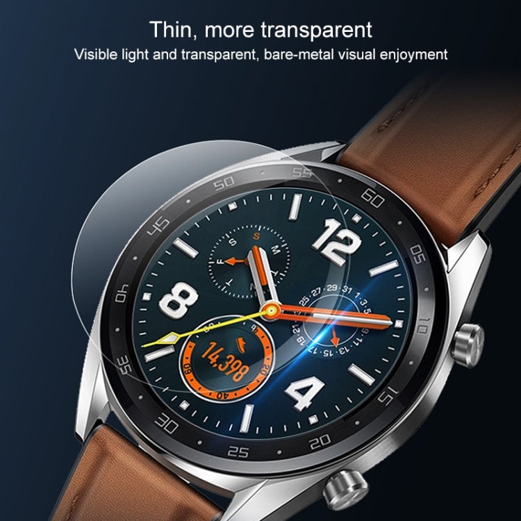 24mm thin tempered glass film for watch screen, clear coverage over round dial