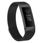 Black stainless steel mesh magnet watch band with black watch module (large).
