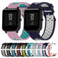 Set of silicone sport watch bands in multiple colors, perforated 20mm straps