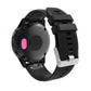 Smartwatch charging port dustproof silicone stopper with pink insert on watch body