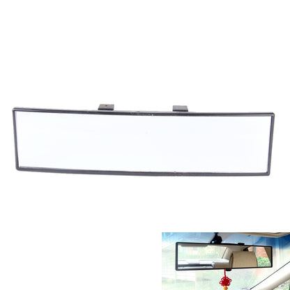 Interior car rearview mirror with black frame and clear reflective panel