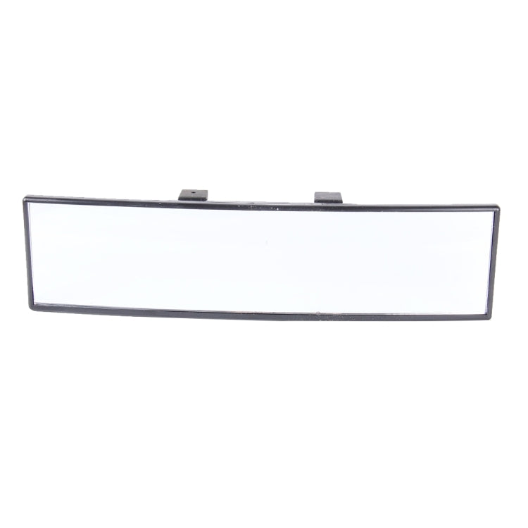 Rectangular interior rearview mirror with black border and top mounting clips