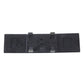 Back of interior rearview mirror with black plastic housing and mounting tabs