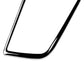Car side air outlet frame sticker, close-up black corner trim with white inner edge