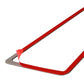 Car side air outlet frame sticker, red outline overlay with gray adhesive backing