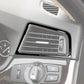 Car side air outlet frame sticker installed on dashboard vent, black trim