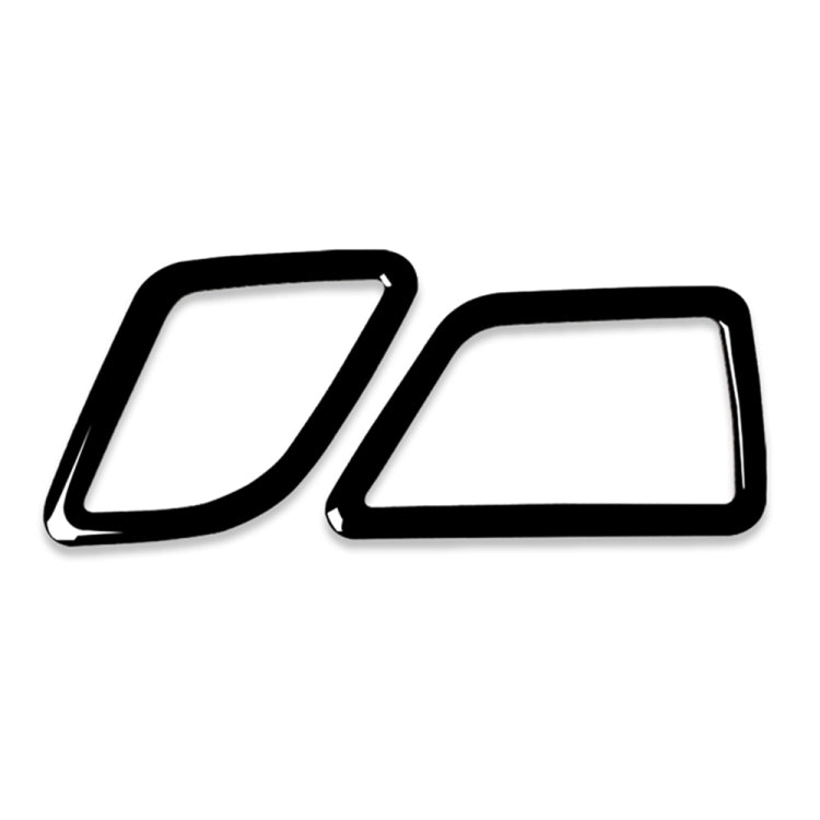 Instrument air outlet decorative trim sticker, left side, black outline set