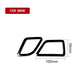 Instrument air outlet decorative trim sticker, left drive, black outline, size shown