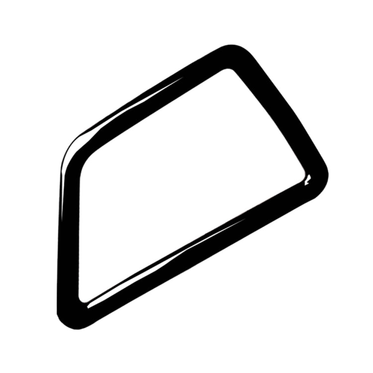 Instrument air outlet decorative trim sticker, left side, black outline
