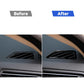 Black instrument air outlet trim sticker installed on dashboard vent