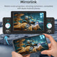Car MP5 player receiver with dual-side controls and touchscreen display