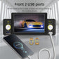 Car MP5 head unit with two front USB ports and touchscreen display