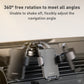 Car air-vent phone holder with suction-cup arm and spring clamp cradle