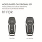 3-button and 4+1-button key fob design illustrations for fit confirmation