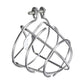 Sprinkler head guard bracket, chrome wire frame with U-bolts and side tabs