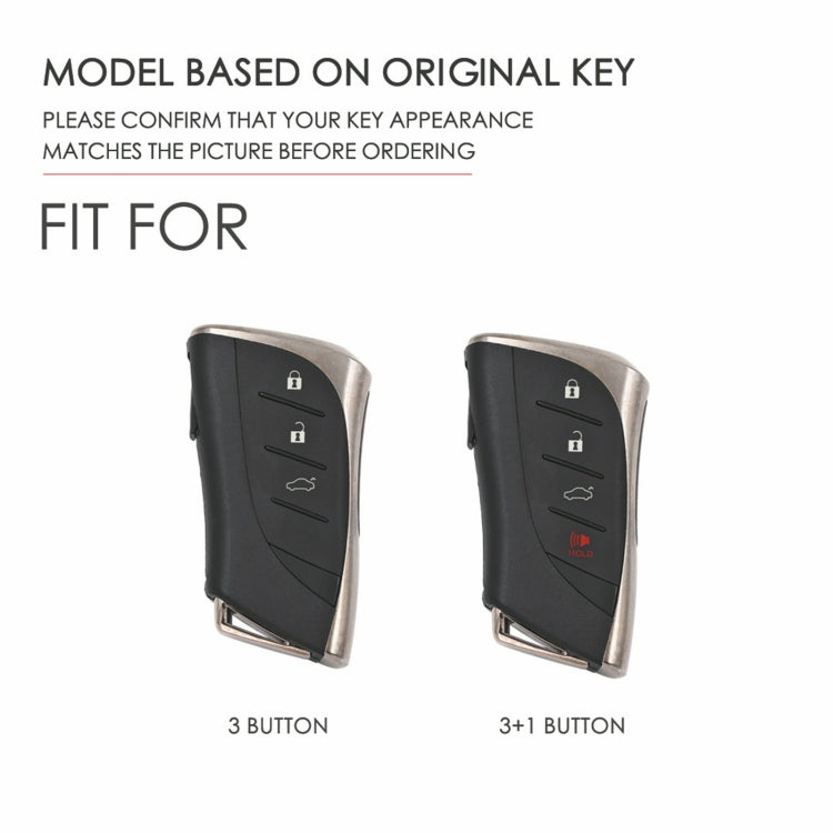 Black key fob cover set showing 3-button and 3+1 button key styles