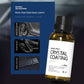 Crystal coating bottle beside blue feature box, plastic parts, 30ml