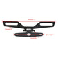 Black folding taillight bracket with long arms, side slots, and central mounting