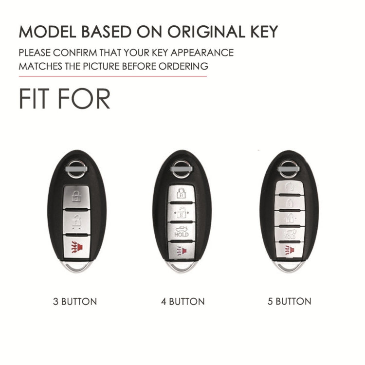 Key fob cover fit guide showing 3-, 4-, and 5-button key remotes