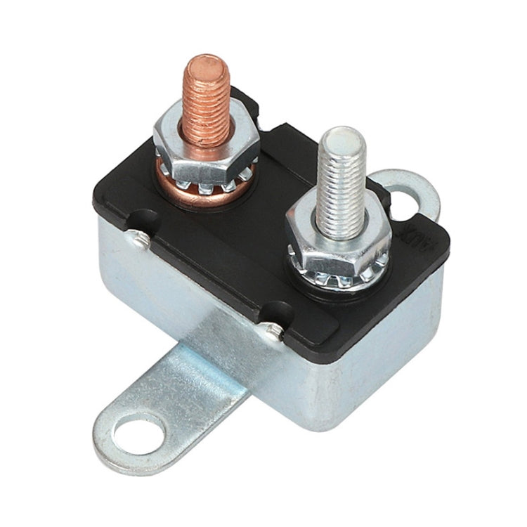Metal-mounted temperature switch with copper button and spade terminals