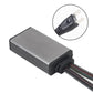 LED headlight driver module with braided cable and connector plugs