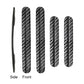 Set of four carbon fiber patterned anti-collision strips for car door edges