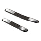 Pair of slim carbon fiber anti-collision strips with glossy clear covers