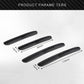 Carbon fiber anti-collision strips with size labels (15mm, 85mm, 110mm)