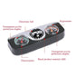 Three-gauge car compass set with clear covers, direction ball, thermometer, and hygrometer.