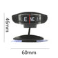 Black oval compass window on pedestal stand with suction-cup disc base