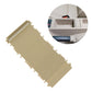Beige ribbed cup holder cover insert with interlocking tab edges