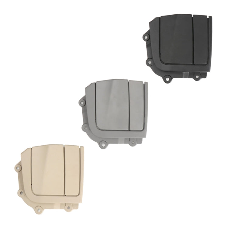 Convertible rear platform hinge cover set in black, gray, and beige with mounting tabs