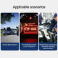 Blue OBDII Bluetooth OBD2 adapter with scenario icons for fault diagnosis