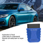 Blue OBDII Bluetooth OBD2 adapter with LINK, OBD, POWER markings
