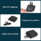 Black plastic air vent outlet paddle with mounting bracket parts