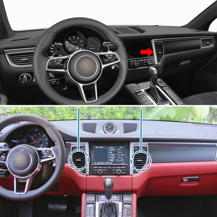 Black center dashboard air vent outlet paddle installed near the vents