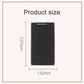 Black ribbed cup holder cover insert with rectangular slot; size graphic shown