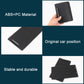 Black ribbed cup holder cover insert made of ABS+PC material