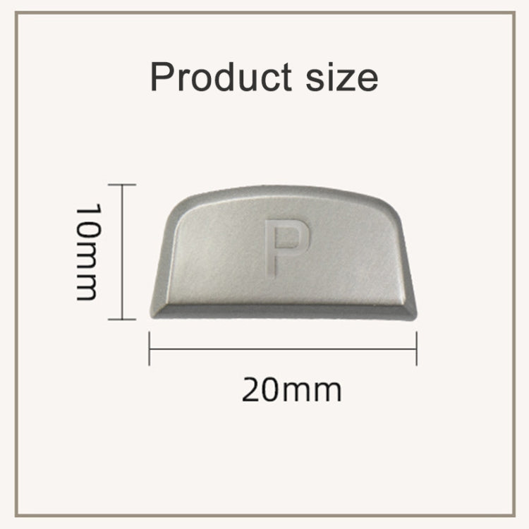 Shift button size diagram: 20mm wide, 10mm tall, P marking