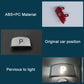 Red P shift button with mounting tabs; ABS+PC material shown