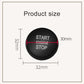 Round start/engine/stop button dimensions: 32mm diameter and 3mm height