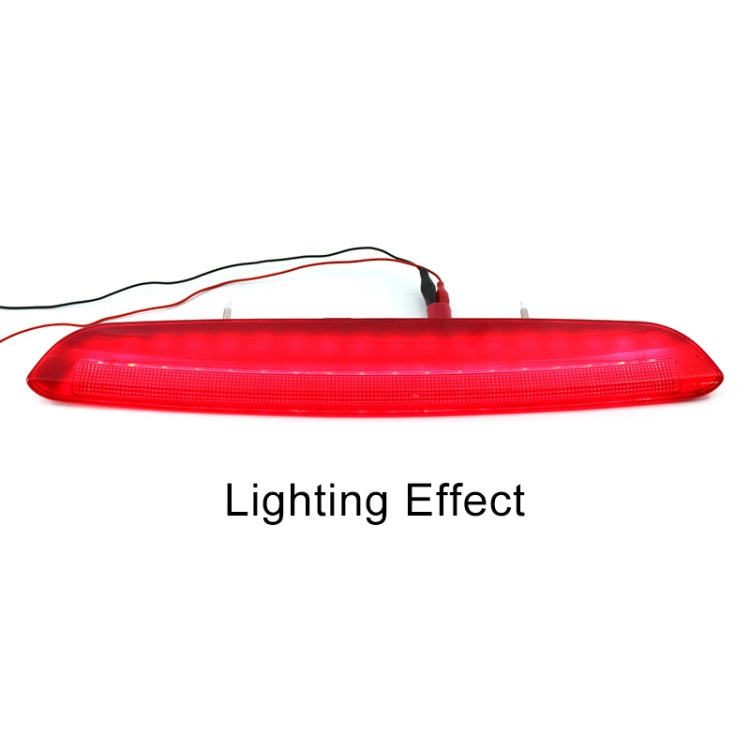 Red high-mount brake light with visible LED light strip