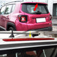 Red high-mount brake light installed on SUV rear hatch area