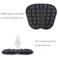 Black inflatable airbag seat cushion with vented middle for airflow