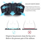 Black inflatable airbag seat cushion with shallow groove channels
