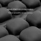 Black inflatable airbag seat cushion with stretch lycra fabric texture